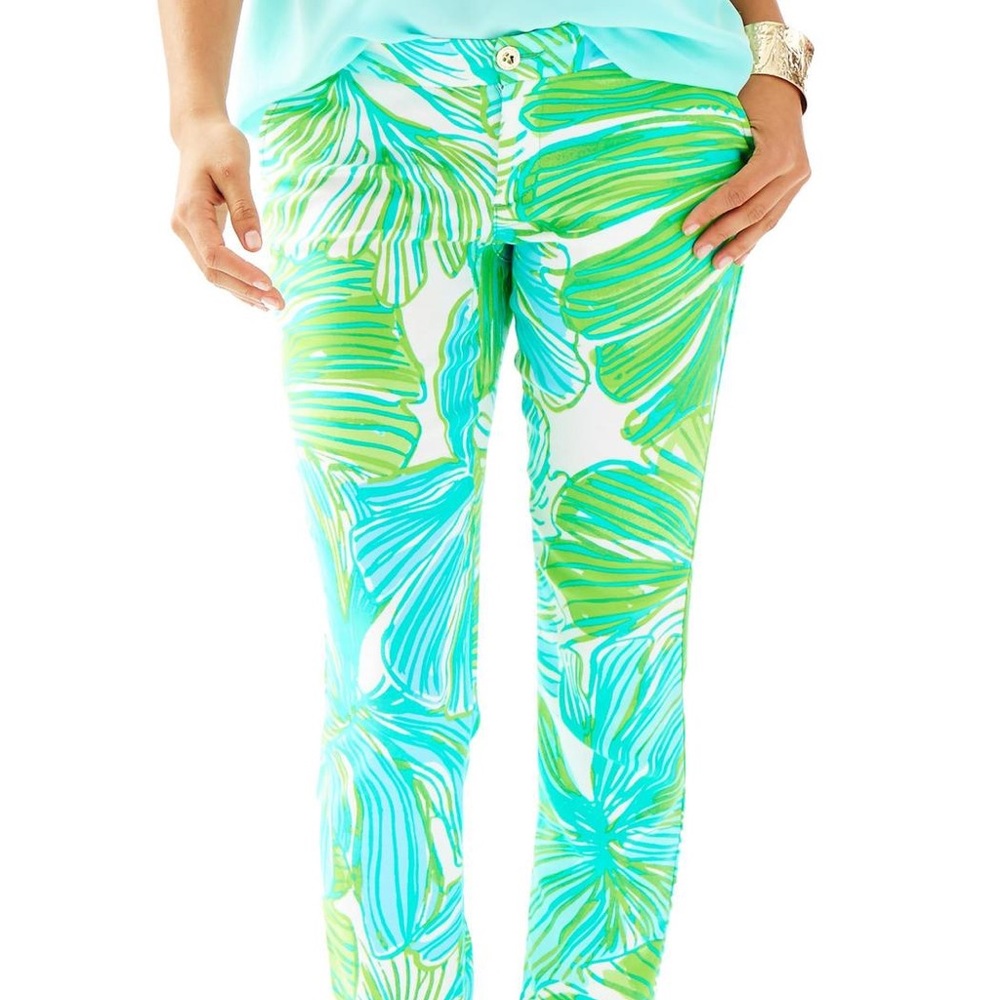 NWT Lilly Pulitzer Alina pants in fronds place